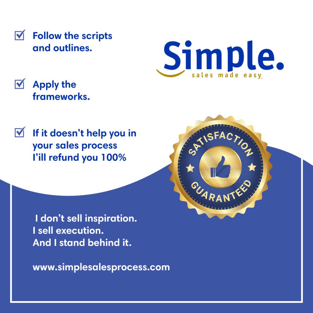 Simple Sales Process Guarantee